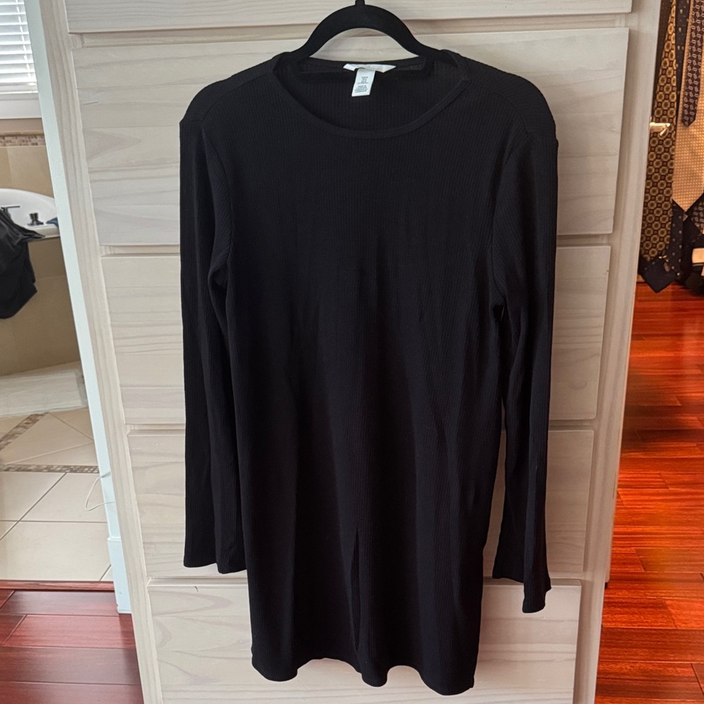 H&M Black Long Sleeve Maternity Dress